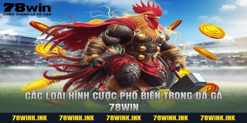 Các loại hình cược phổ biến trong đá gà 78win