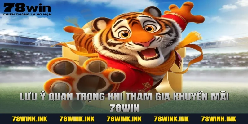 Lưu ý quan trọng khi tham gia khuyến mãi 78win